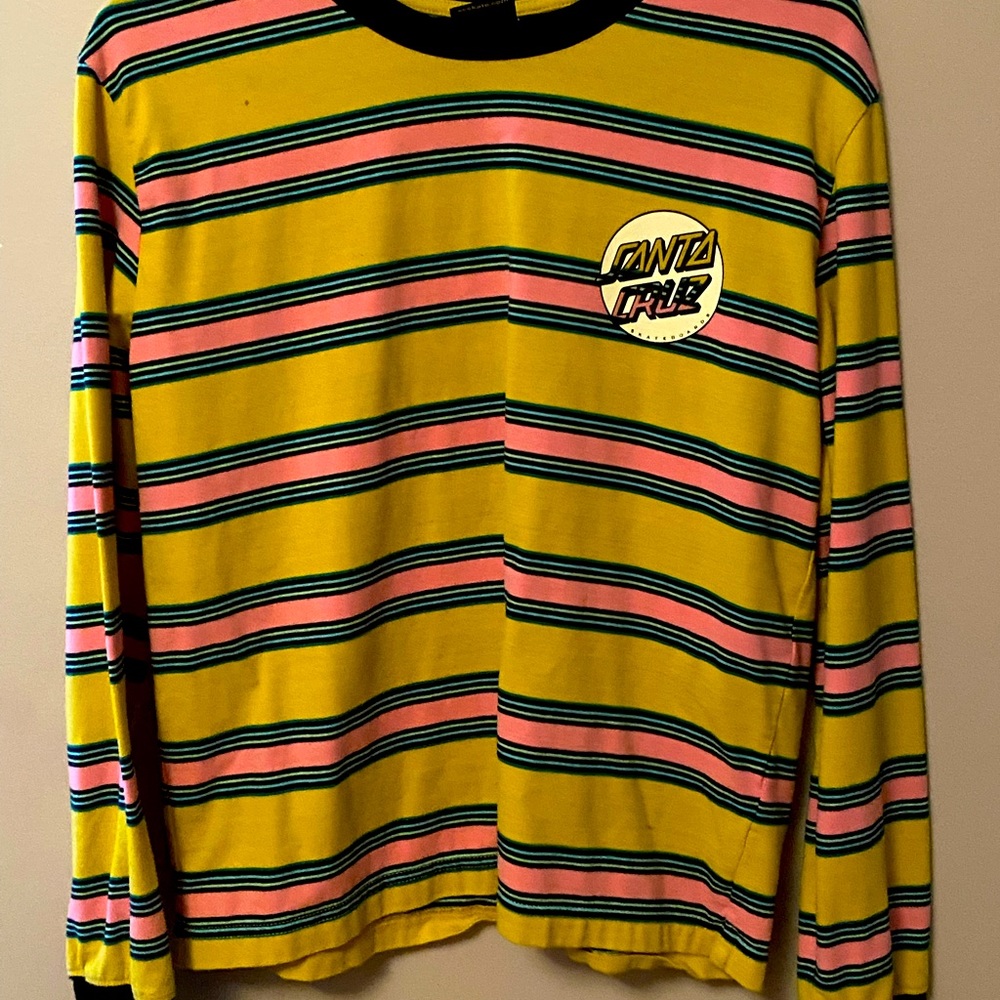 Yellow and pink Santa Cruz long sleeve